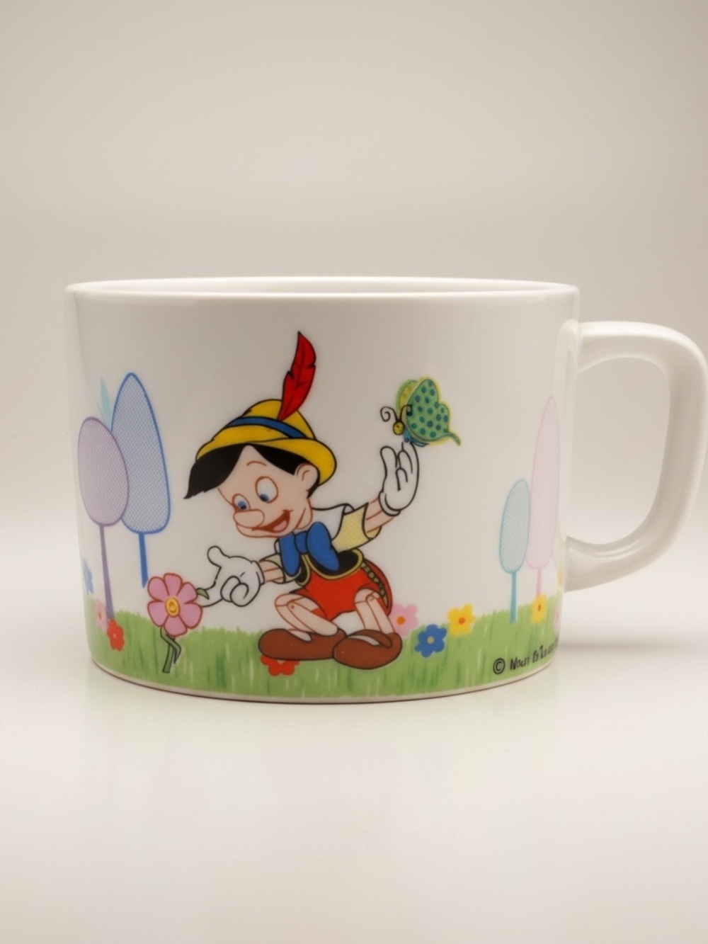Pinocchio Ceramic Mug with Colorful Cartoon Print